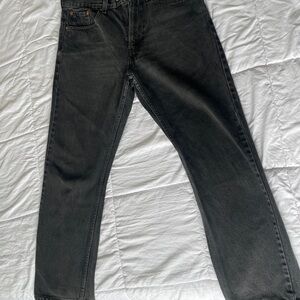 Men's Black Jeans Levi 505
